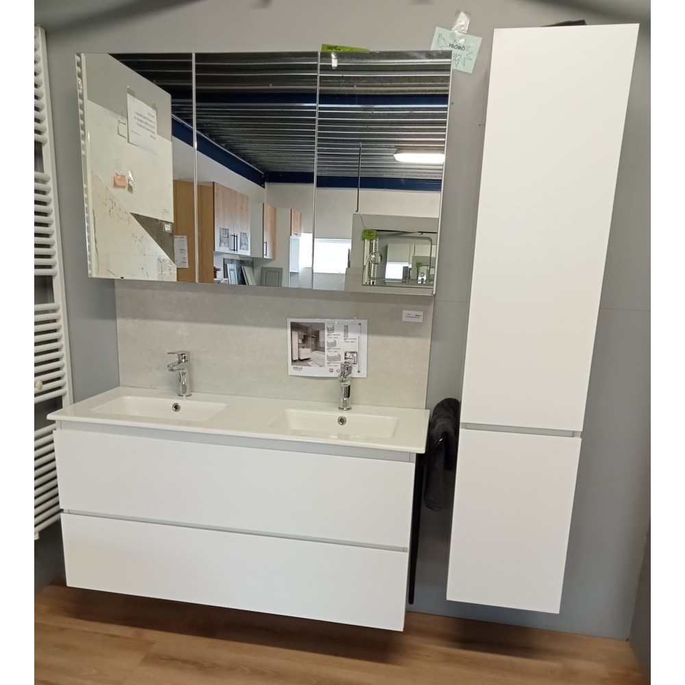 MELLA BADKAMERMEUBEL 120CM+KOLOMKAST