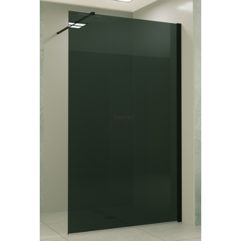  INLOOPDOUCHEWAND ROOKGLAS 8MM 80X200CM