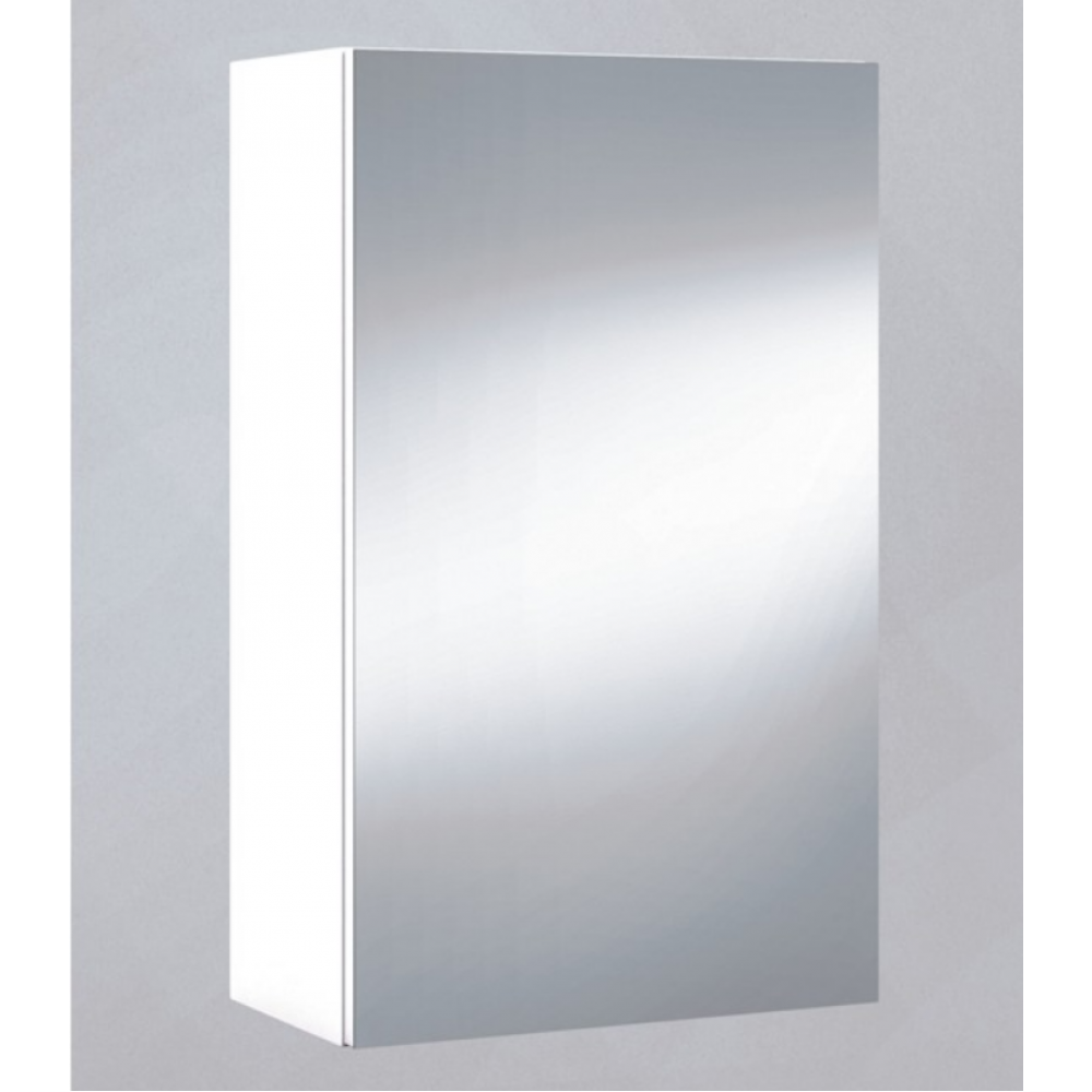 SPIEGELKAST 45CM 1 DEUR MAT WIT