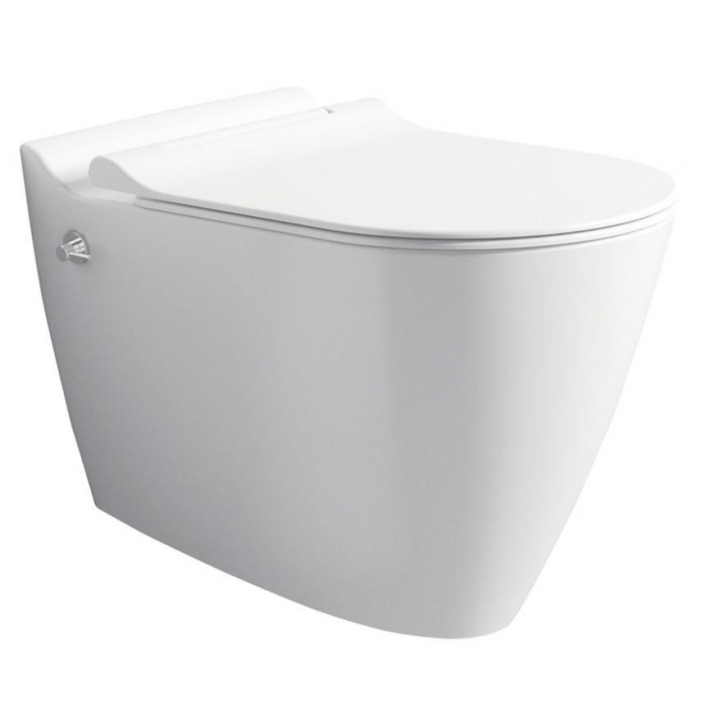 MINERAL  NO-RIM OPHANG WC MET EEN  KOUD WATER KRAAN