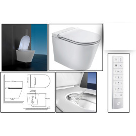 Schutte Cesari randloze douche wc met slimme zitting